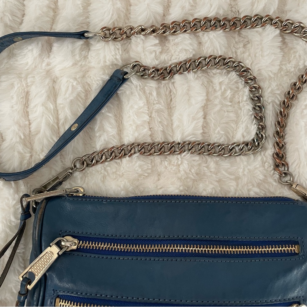 Rebecca Minkoff Blue Leather Crossbody Bag - Picture 4 of 10